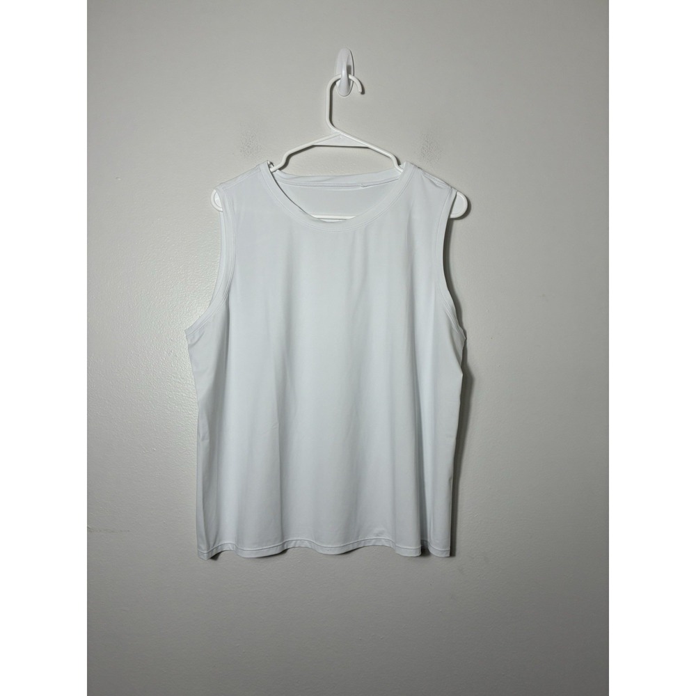NEW The Gym People Tank Top Women's XL White Gym Workout